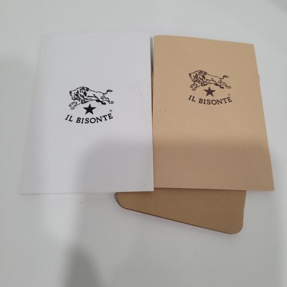 Il BISONTE Compact Bill Card Wallet Green Bifold Geniue Leather Made in Italy - Picture 7 of 14